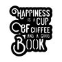 Wallity Happiness Coffee Escultura de pared negra